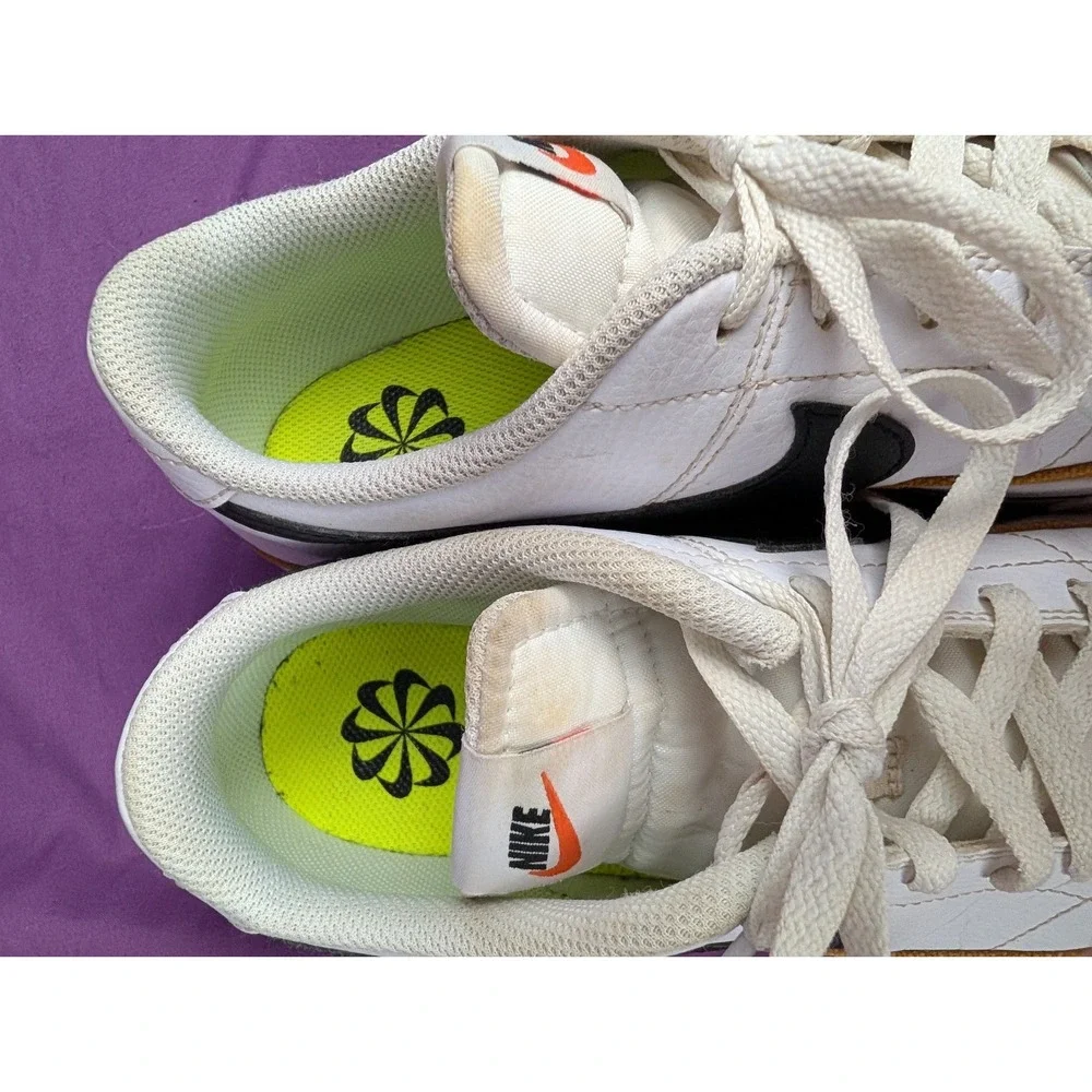 Nike Court Legacy Next Nature Low Top Sneakers White Black Orange dh3161-100